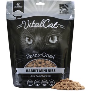 Vital Essentials Rabbit Mini Nibs Freeze-Dried Cat Food