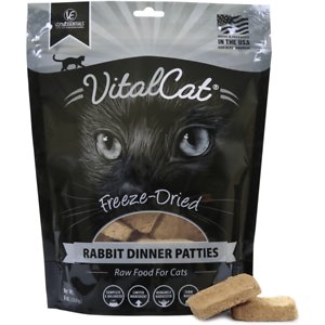 Image of Vital Essentials Rabbit Dinner Patties Grain-Free Limited Ingredient Freeze-Dried Cat Food