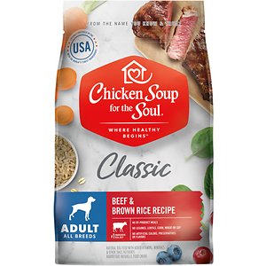 Chicken Soup for the Soul Beef & Brown Rice Recipe Adult Dry Dog Food