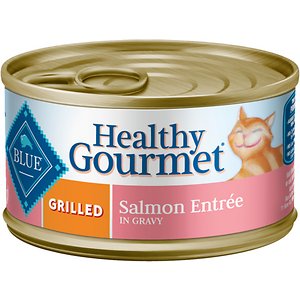 Blue Buffalo Healthy Gourmet Grilled Salmon Entree in Gravy Canned Cat Food