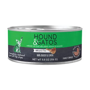 Hound & Gatos 98% Duck & Liver Formula Grain-Free Canned Cat Food
