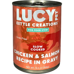 Lucy Pet Products Kettle Creations Chicken & Salmon Recipe in Gravy Wet Dog Food