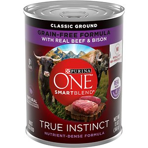 Purina ONE SmartBlend True Instinct Classic Ground Real Beef & Bison Grain-Free Wet Dog Food