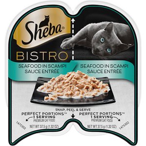 Sheba Perfect Portions Bistro Seafood in Scampi Sauce Wet Cat Food