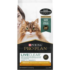 Purina Pro Plan LIVECLEAR Adult 7+ Prime Plus Longer Life Formula Dry Cat Food