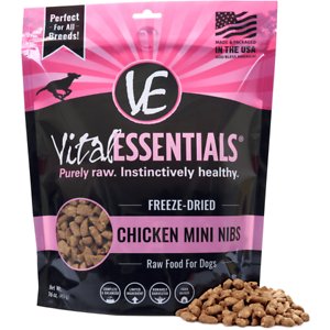 Vital Essentials Chicken Mini Nibs Grain-Free Freeze-Dried Dog Food