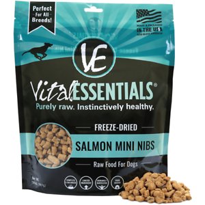 Vital Essentials  Salmon Mini Nibs Grain-Free Freeze-Dried Dog Food