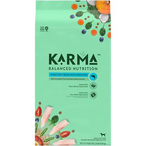 Karma Balanced Nutrition Plant First Recipe with White Fish Adult Dry Dog Food