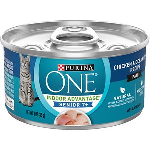Purina ONE Indoor Advantage 7+ Chicken & Ocean Fish Recipe Pate Wet Cat Food