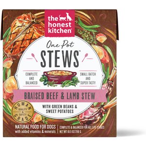 The Honest Kitchen One Pot Stew Braised Beef & Lamb Stew with Green Beans & Sweet Potatoes Wet Dog Food