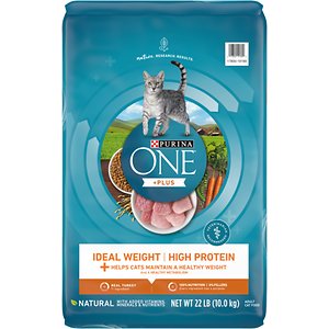 Purina ONE Plus Ideal Weight With Real Turkey High Protein Dry Cat Food