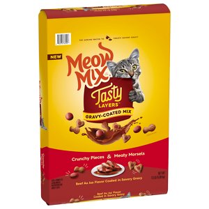 Meow Mix Tasty Layers Beef Au Jus Flavor Coated in Savory Gravy Dry Cat Food Meow Mix Tasty Layers Beef Au Jus Flavor Coated in Savory Gravy Dry Cat Food
