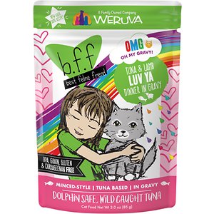 BFF Oh My Gravy! Tuna & Lamb Luv Ya Dinner in Gravy Wet Cat Food Pouches