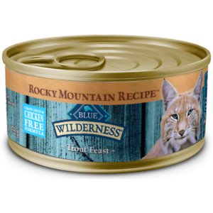 Blue Buffalo Wilderness Rocky Mountain Recipe Trout Feast Adult Grain-Free Canned Cat Food