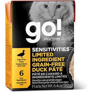 Go! Solutions SENSITIVITIES Limited Ingredient Grain-Free Duck Pate Cat Food