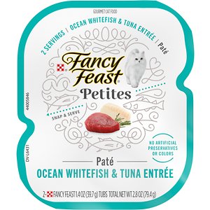 Fancy Feast Petites Pate Ocean Whitefish & Tuna Entrée Wet Cat Food