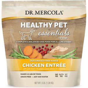 Dr. Mercola Adult Free-Range Chicken Entrée Dehydrated Raw Dog Food