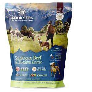 Addiction Steakhouse Beef & Zucchini Entree Raw Dehydrated Dog Food