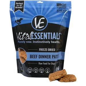 Image of Vital Essentials Beef Dinner Patties Grain-Free Freeze-Dried Dog Food
