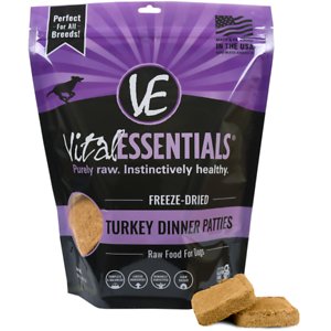 Vital Essentials Turkey Dinner Patties Grain-Free Freeze-Dried Raw Dog Food Vital Essentials Turkey Dinner Patties Grain-Free Freeze-Dried Raw Dog Food