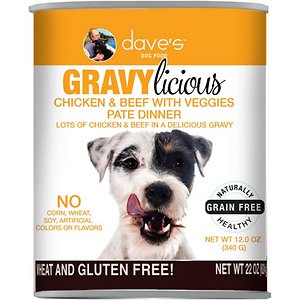 Dave's Pet Food Gravylicious Chicken & Beef With Veggies Grain-Free Wet Dog Food