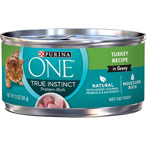 Purina ONE True Instinct Turkey Recipe in Gravy Canned Cat Food