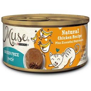 Purina Muse Natural Chicken Recipe Grain-Free Pate Canned Cat Food