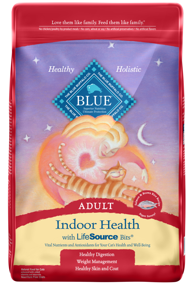 Blue Buffalo Indoor Health Natural Salmon  Brown Rice Adult Dry Cat Food