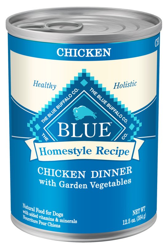 Blue Buffalo Homestyle Recipe Chicken Dinner with Garden Vegetables  Brown Rice Canned Dog Food