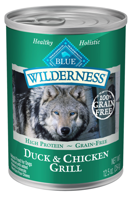 Blue Buffalo Wilderness Grain Free Duck & Chicken Grill Canned Dog Food
