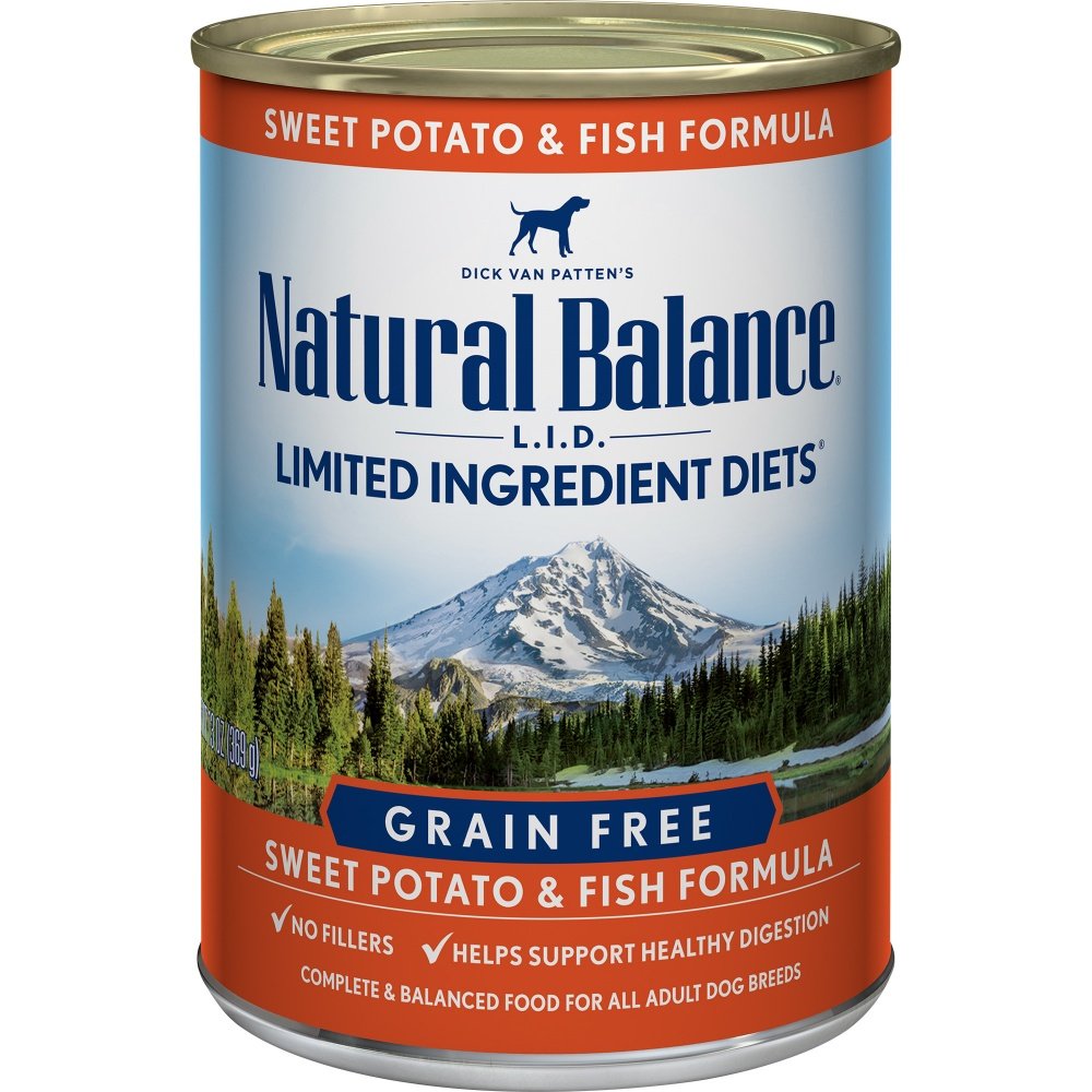 Natural Balance L.I.D. Limited Ingredient Diets Fish & Sweet Potato Canned Dog Food