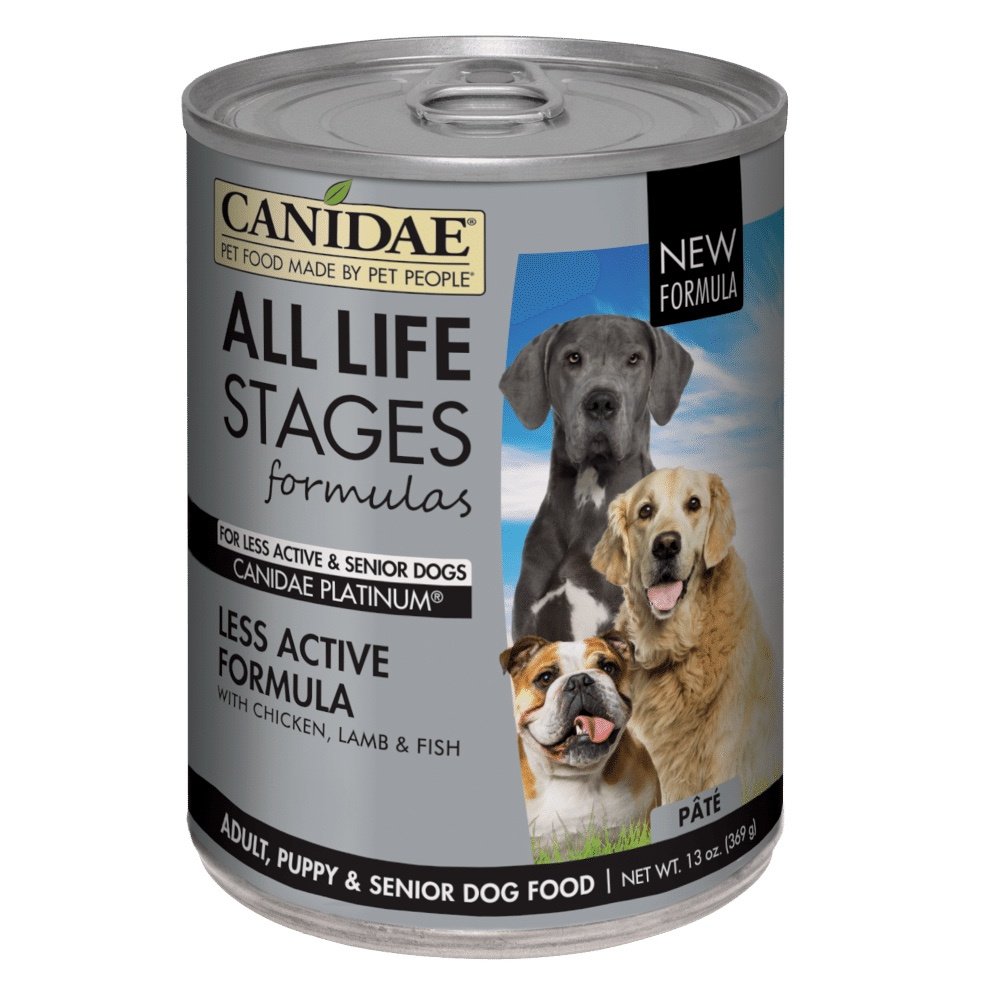 Canidae Platinum Formula for Seniors  Over Weight Dogs Canned Dog Food
