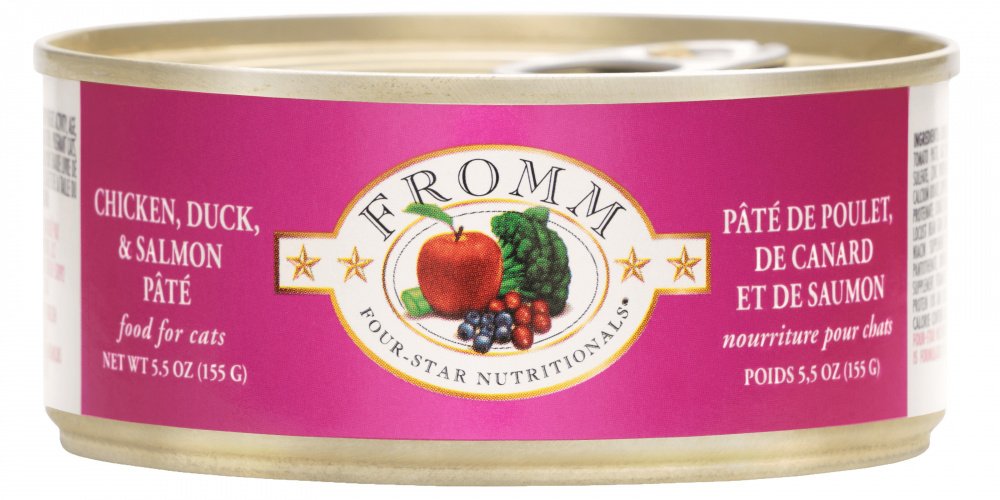 Fromm Four Star Chicken, Duck  Salmon Pate Canned Cat Food