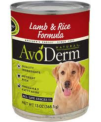 AvoDerm Natural Adult Lamb Meal & Rice Formula Canned Dog Food
