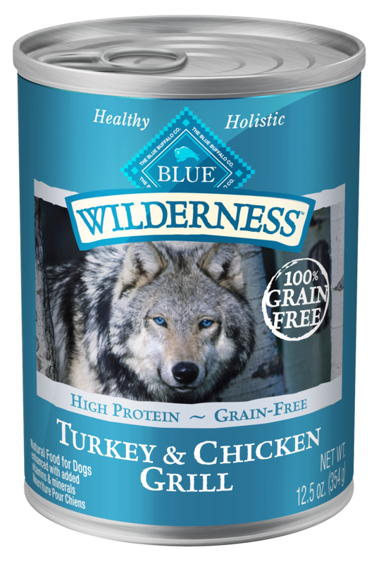 Blue Buffalo Wilderness Turkey  Chicken Grill Canned Dog Food