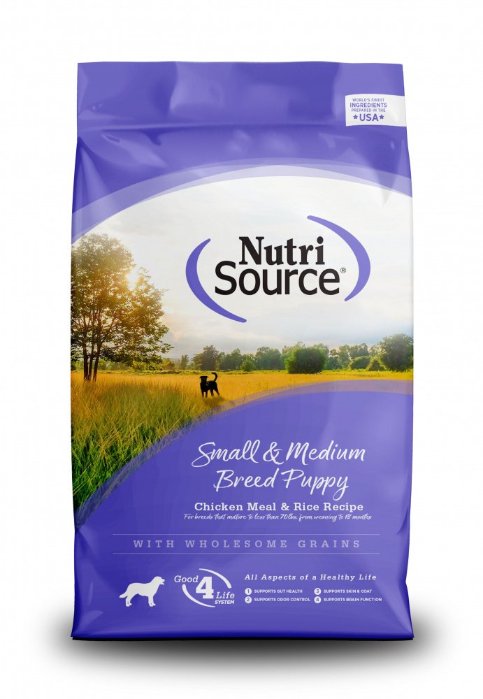 NutriSource Small  Medium Breed Puppy Chicken  Rice Dry Dog Food