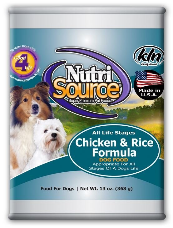 NutriSource Adult Chicken  Rice Canned Dog Food