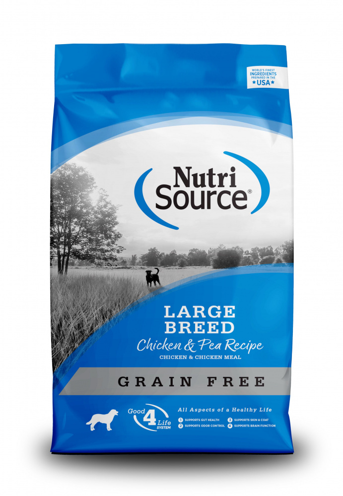NutriSource Grain Free Large Breed Chicken  Pea Dry Dog Food