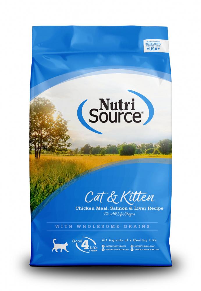 NutriSource Cat  Kitten Chicken, Salmon  Liver Dry Cat Food