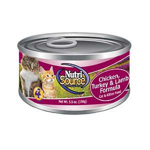 NutriSource  Cat  Kitten Chicken, Turkey  Lamb Canned Cat Food