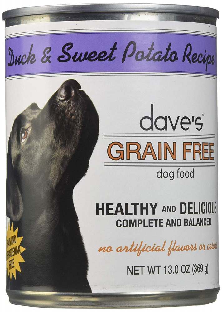 Dave's Grain Free Duck  Sweet Potato Canned Dog Food