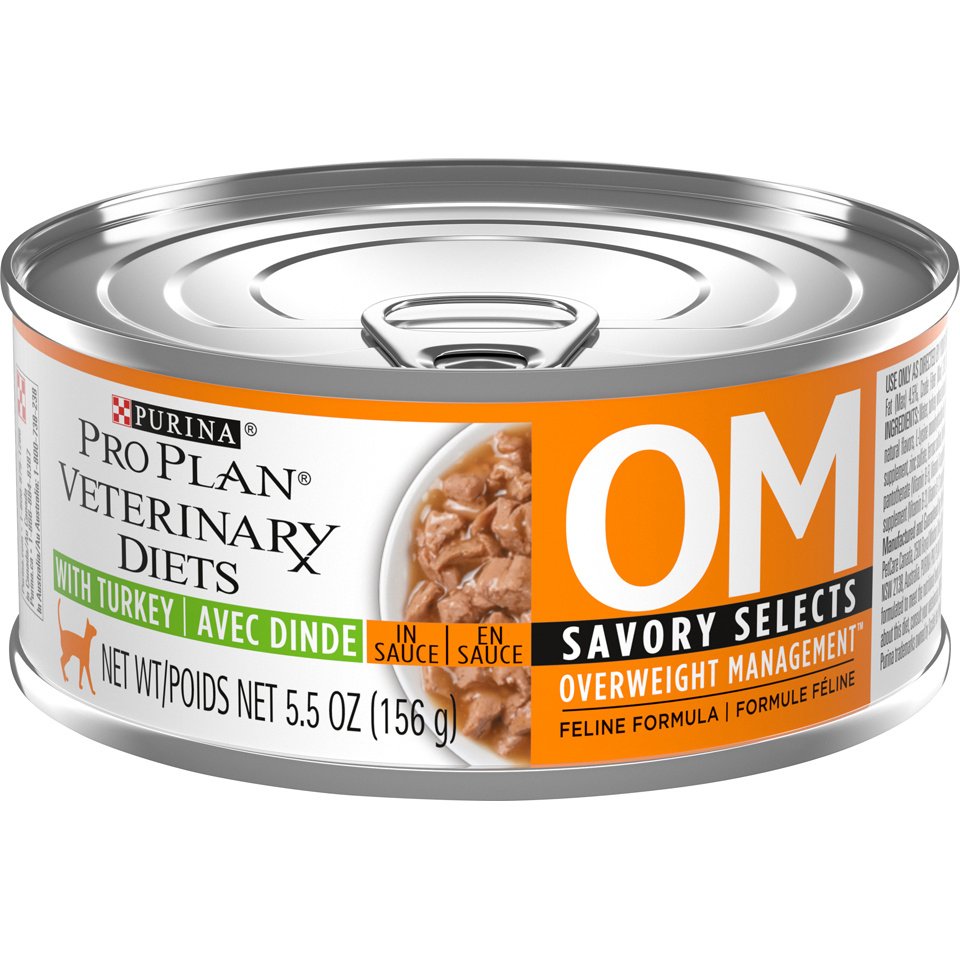 Purina Pro Plan Veterinary Diets OM Overweight Management Savory Selects Canned Cat Food
