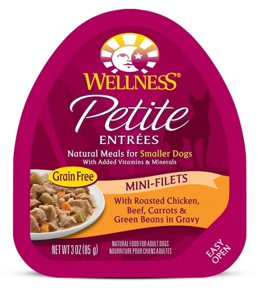 Wellness Petite Entrees Mini-Filets Grain Free Natural Roasted Chicken & Beef Recipe Wet Dog Food