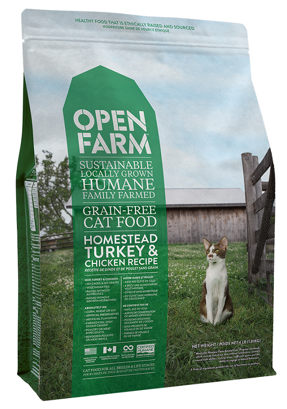 Open Farm Grain Free Homestead Turkey & Chicken Recipe Dry Cat Food
