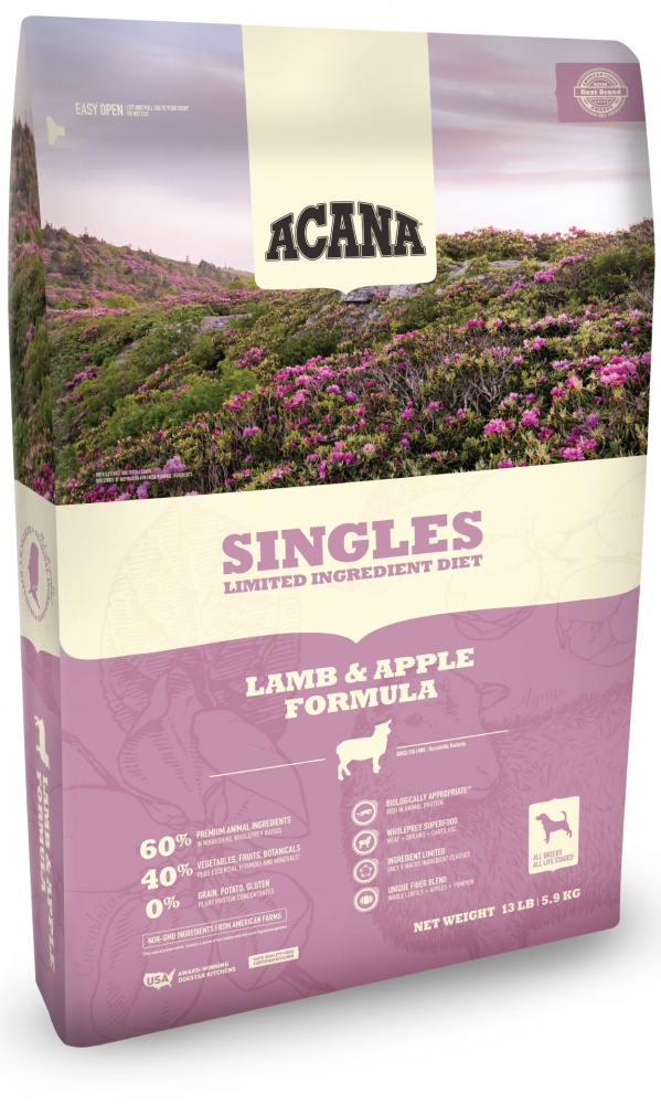 ACANA Singles Limited Ingredient Diet Lamb & Apple Formula  Grain Free Dry Dog Food