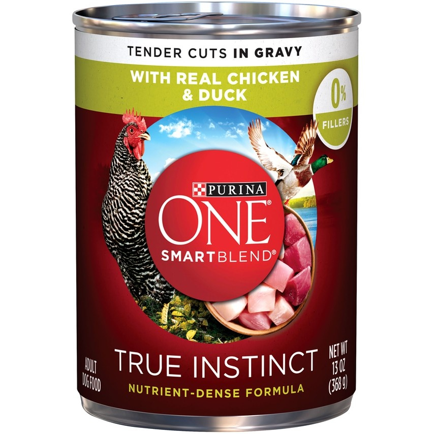 Purina ONE SmartBlend True Instinct Grain Free Chicken  Duck Tender Cuts in Gravy Canned Dog Food