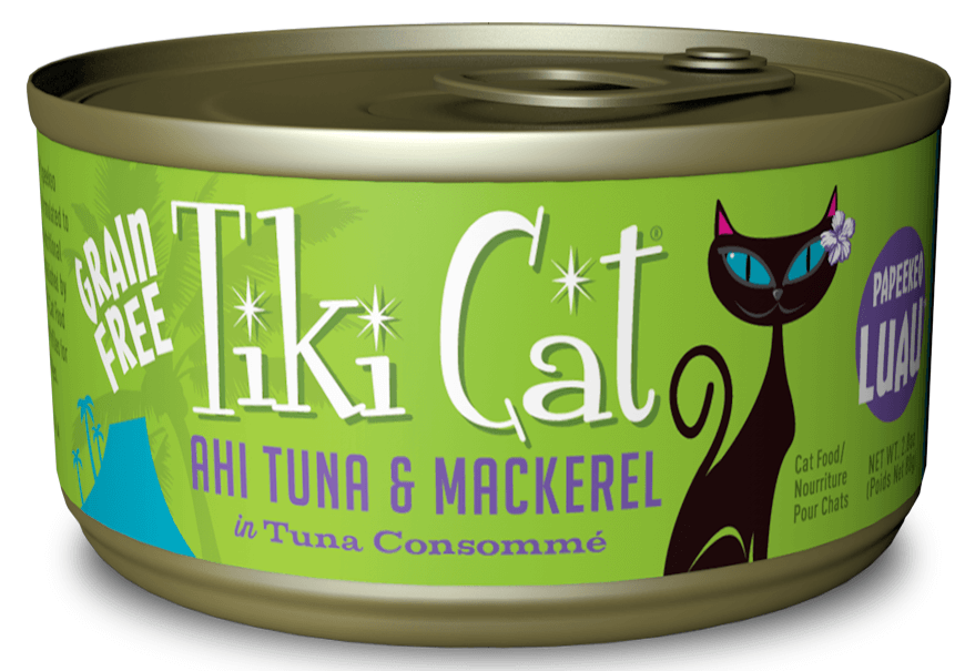 Tiki Cat Papeekeo Luau Grain Free Ahi Tuna & Mackrel In Tuna Consomme  Canned Cat Food