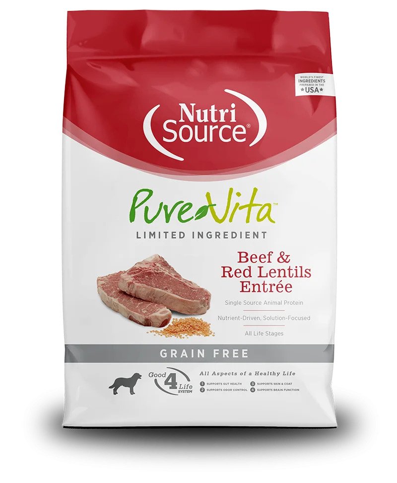 PureVita Grain Free Beef  Red Lentils Dry Dog Food