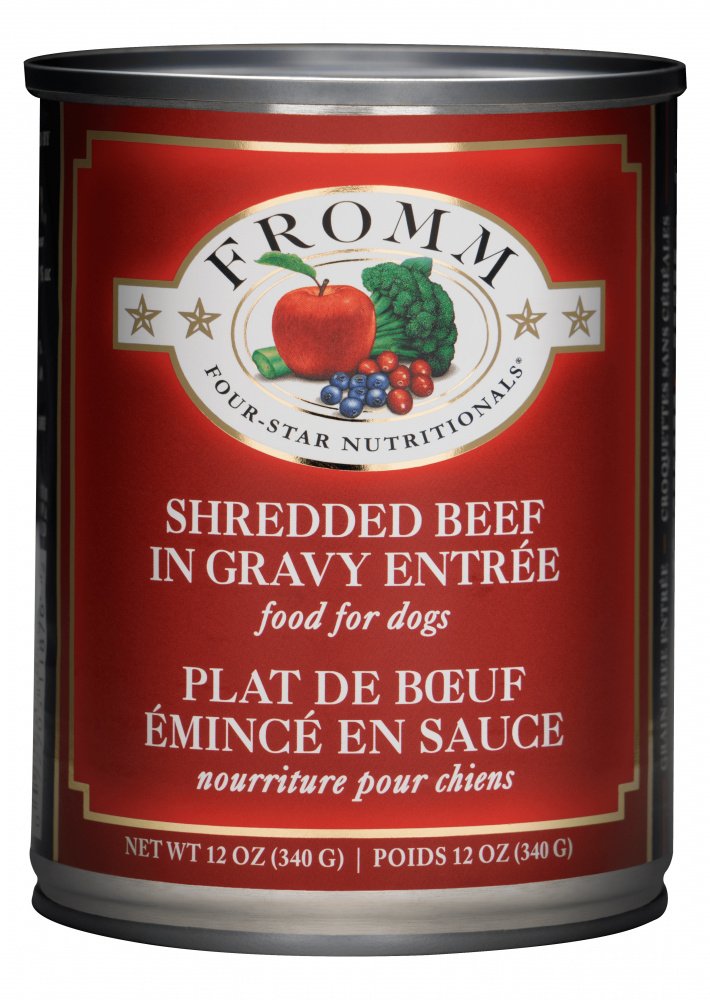 Fromm Four Star Shredded Beef in Gravy Entree Canned Dog Food
