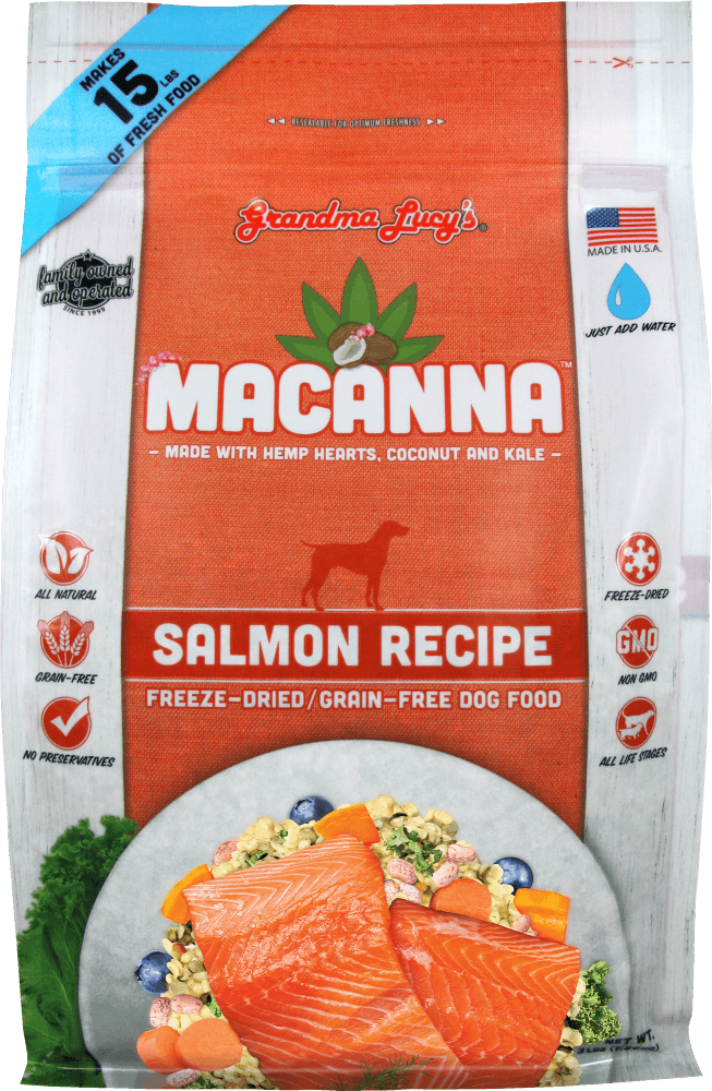 Grandma Lucy's MACANNA Salmon Recipe Freeze-Dried Grain-Free Dog Food